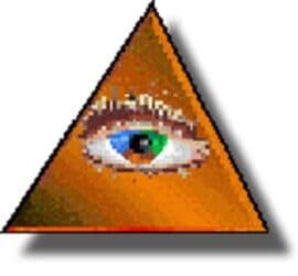 Instant Download Hypnosis logo eye in triangle